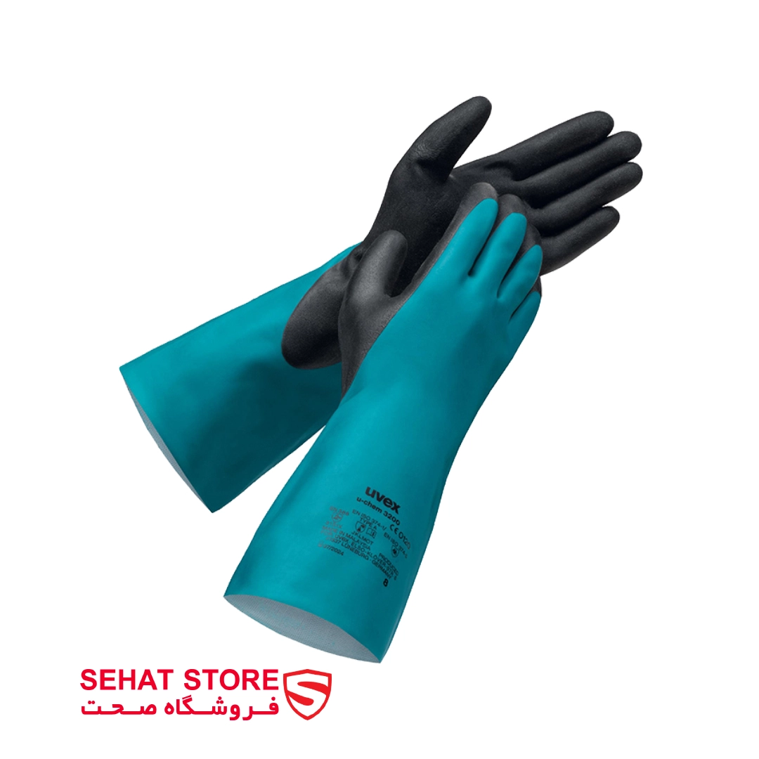 دستکش ضد حلال یووکس مدل uvex u-chem 3200 محصولات فروشگاه صحت