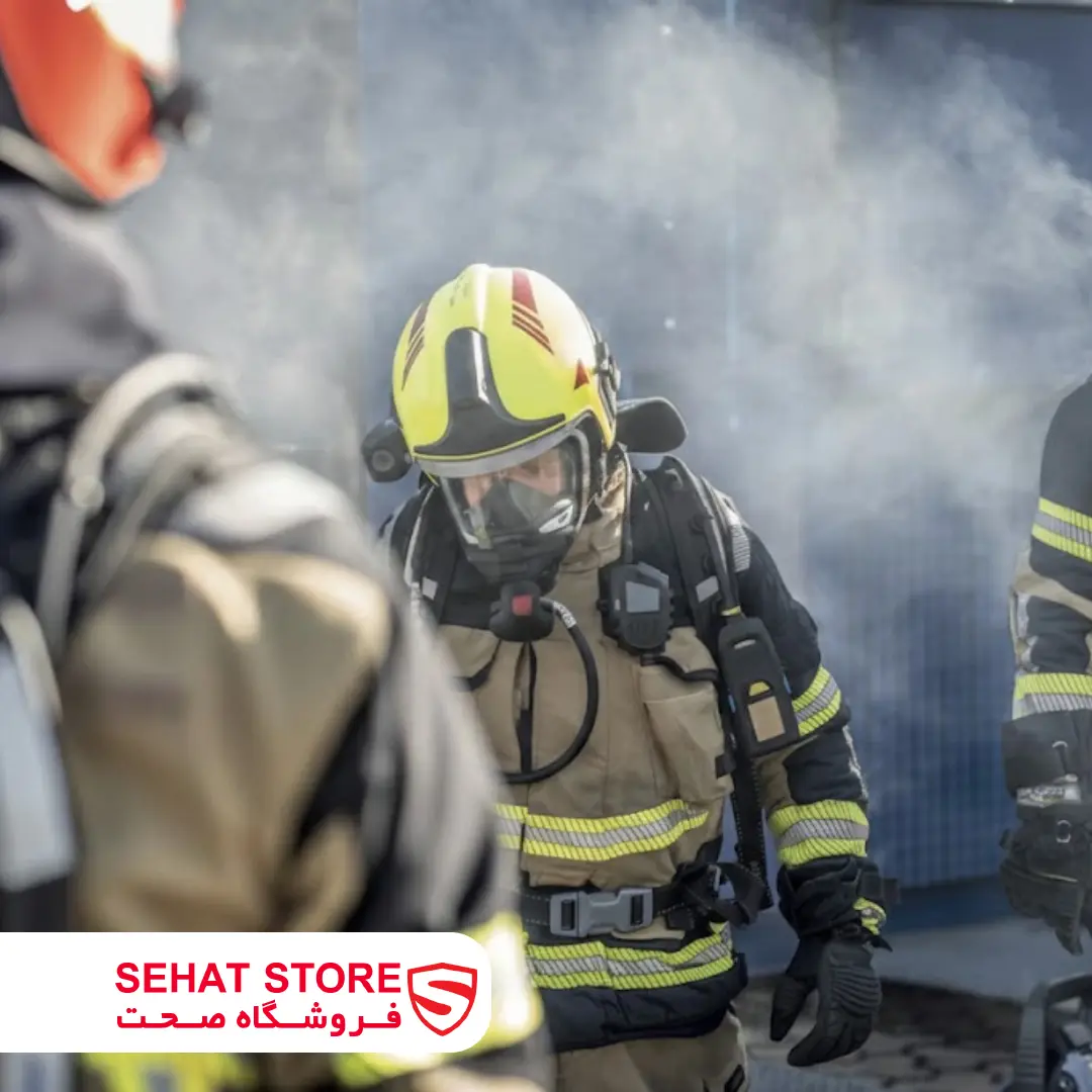 ماسک تمام صورت دراگر مدل Dräger FPS 7000 در حال استفاده روی ست تنفسی محصولات فروشگاه صحت